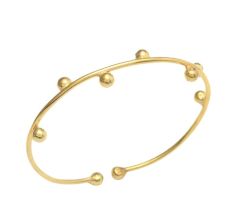 Brass 22k gold bracelet, Adjustable bracelet for women, Handmade jewelry